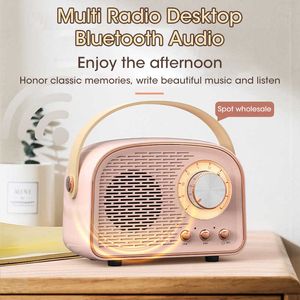 Miniluidsprekers Retro Klassieke luidspreker Muziekspeler Geluid Stereo Draagbare decoratie Miniluidsprekers Reismuziekspeler