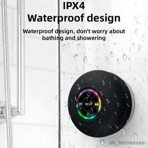 Mini Speakers Shower Wireless Speaker Bathroom Wireless Speaker With Suction Cup Wireless 5.0 Portable And Waterproof For Shower R230621