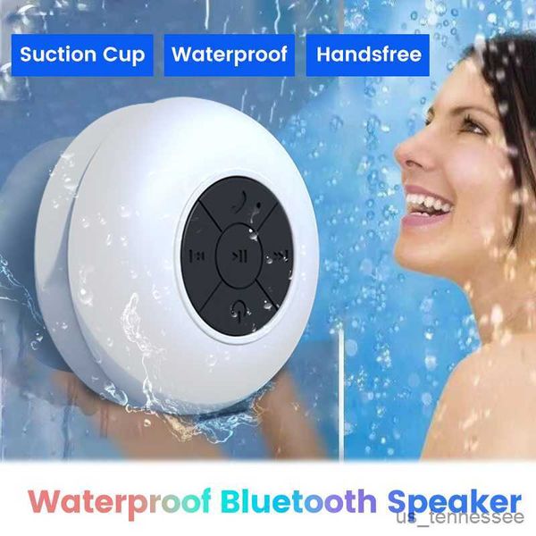 Mini haut-parleurs Haut-parleur Bluetooth étanche Boîte de son pour douche Salle de bain Audio sans fil portable Haut-parleur intelligent universel pour téléphone portable R230621