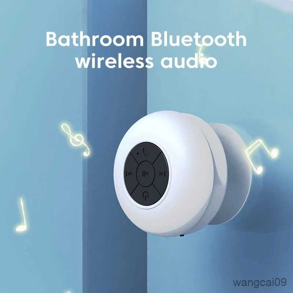 Mini haut-parleurs Haut-parleur Bluetooth étanche Boîte de son pour douche Salle de bain Portable Sans fil Audio Haut-parleur intelligent pour téléphone portable R231028