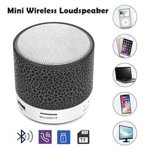 Mini haut-parleurs sans fil portable intelligent Bluetooth Crack haut-parleur lumières lumineuses carte rechargeable mini haut-parleur stéréo pour ordinateur smartphone