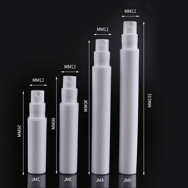 Mini botella de spray con forma de pluma, botella de perfume de plástico, 2ml, 3ml, 4ml, 5ml, pequeña muestra de perfume Wtbaj