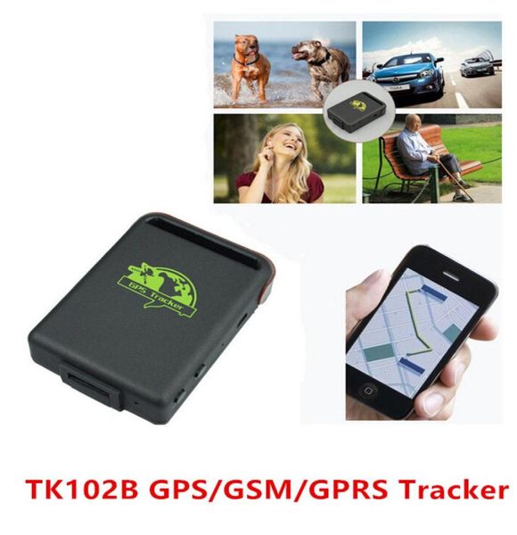 Mini Spy Car Person Pet Imperproof Magnet GPS GSM GPRS Tracker Véhicule en temps réel TK102B GPS Suivi Dispositif4676678