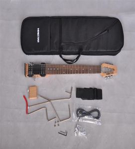 Mini -ster Lestar Travel Electric Guitar met draagtas mini draagbare stille gitaar hele8453649