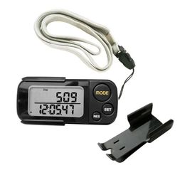 Mini compteur de pas podomètre numérique 3D de marche avec clip podomètre de marche compteur de calories chronomètre compteur de pas d'exercice 240111