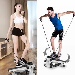 Mini Stepper Exercice Equipment Slinmming Taptill Workout Step Aérobic Bicycle Polable Pédale Fitness Machine 240416