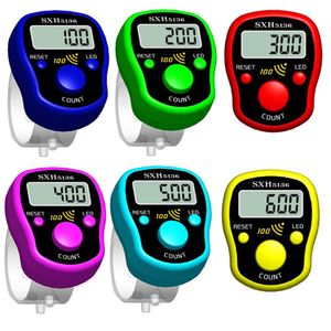 Mini Stitch Marker Row Finger Teller LCD Electronic Digital Tally Counter met LED -licht voor naaigingsbrei WEVE TROGLAND