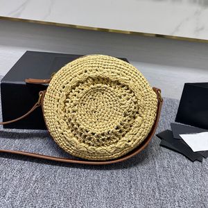 Mini Strozak Kleine Ronde Tas Top Kwaliteit Circulaire Lederen Handtassen Mode Ontwerper Luxe Vrouwen Crossbody Schoudertassen Hollow Out Clutch portemonnee Gouden Hardware