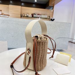 2023 Mini Stro Emmer Zakken designer tas vrouw crossbody tas luxe handtassen enkele schouder kleine emmers bakken handtas 5A