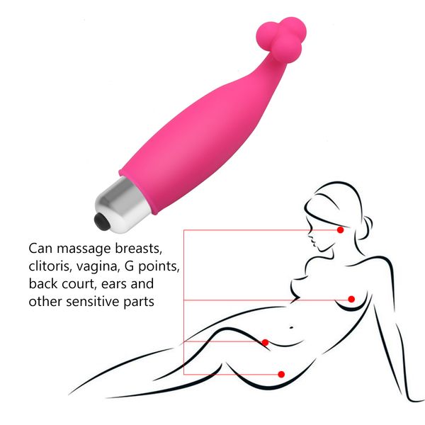 Mini bâton de batterie super muet AV Massage par vibration Vibromasseur de masturbation pour femme Jouet sexy pour femmes Produits pour adultes Articles de beauté en gros