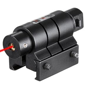 Mini visée Laser rouge tactique pour portée de fusil Airsoft 20mm Weaver Picatinny monture lunettes de chasse Air doux tactique