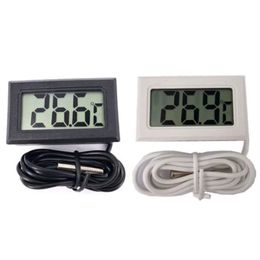 Mini Temperatuur Sensor LCD -auto Digitale thermometer Hygrometertemperatuur Buiten buitgevoelens meter instrumenten