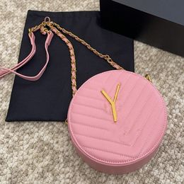 Mini sac de toilette cosmétique à une épaule, sac à gâteau rond de styliste pour femmes, sac à bandoulière, porte-passeport portable