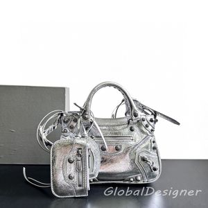 Mini fourre-tout néo Embrayage coeur miroir Carte Holders Bags Designer Femme Le Cagole Cool Sling Totes Y2K Sacs d'épalsine