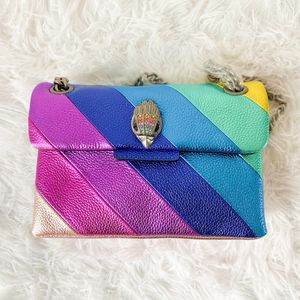 Mini Tote Kurt Geiger Rainbow Diseñador Bag Colorido Luxury Bag Hand Bols