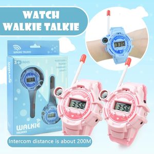 Mini Toy Children Outdoor Wireless Conversation Pager Walkie-Talkie Electronic Watch Pair Toys Gifts For Kid 240305