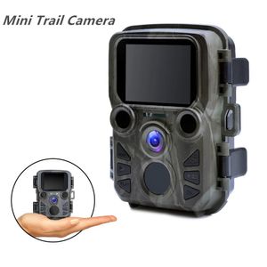 Mini Trail Game Camera Night Vision 1080p 12mp Waterdichte jacht Outdoor Wild Po Traps met IR LED's bereik tot 65ft 240423