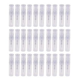 Mini Transparent 2 ML Vaporisateur En Plastique Bouteille Vaporisateur Parfum Vide Échantillon Bouteille Convient pour Voyage Parti 90Pcs2248