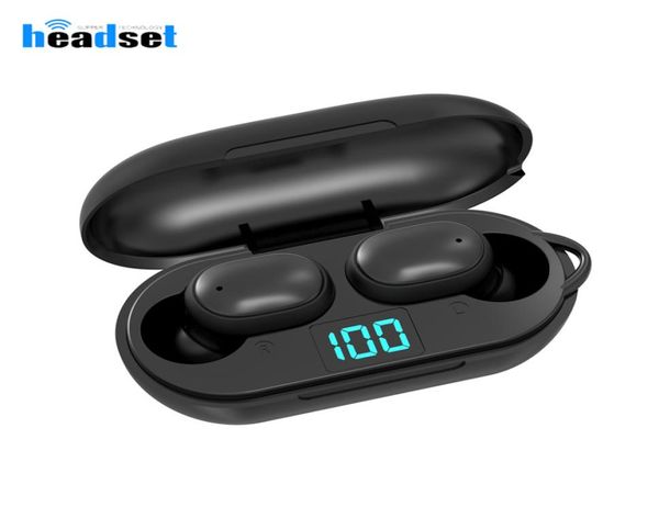 Mini auriculares bluetooth inalámbricos tws h6 con pantalla de alimentación LED auricular pk a6s e6s earbuds1608635