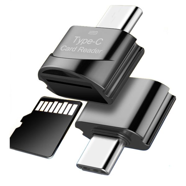 Lecteur de carte mémoire Mini Type C vers Microsd TF OTG USB 3.1 Adaptateur USB-C