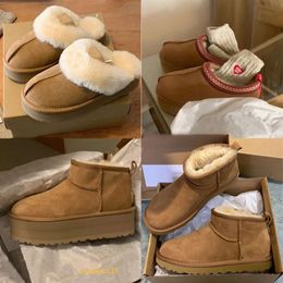 mini ultra snowboots winter ugh australië platform klassieke enkellaarsjes zachte comfortabele schapenvacht tazz kastanje zand mosterdzaad laarsjes slippers