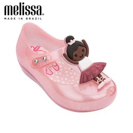 Mini Ultragirl Ballerina Girl Jelly Baby Shoes Melissa Kids Slides Shoe Girls Sandals Toddler 210226