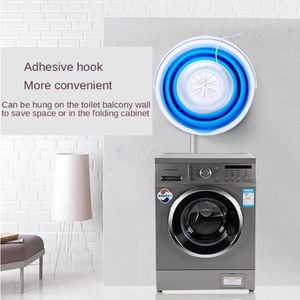 Mini Machine à laver à Turbine ultrasonique, seau pliable, nettoyeur de vêtements et de linge, USB, pour la maison, les dortoirs, les voyages, nettoyage rapide 226f