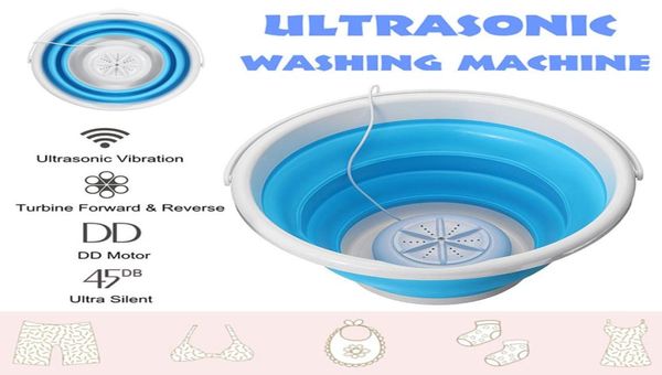 MINI Ultrasonic Turbine Washing Machine pliable Bodet USB Launchage Nettoyer pour Home Dormi Travel Rapide Clean7399715