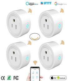 Mini US Wifi Plug Smart Timing Socket Draadloze Outlet Voice Control Smart Sockets Werken met Alexa Google Home Tuya APP5926932