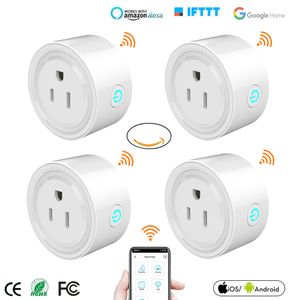 Mini US Wifi Plug Smart Timing Socket Wireless Outlet Voice Control Smart Sockets Work with Alexa Google Home Tuya APP