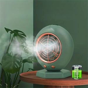 Mini ventilateur de climatisation de charge USB, ventilateur de circulation d'air, mini ventilateur de refroidissement par eau ovale, refroidisseur d'air avec 3 vitesses, mini climatiseur muet pour chambre, bureau, dortoir