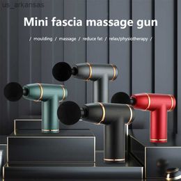 Mini USB Deep Tissue Massage Gun Spier Ontspanning Massage Apparatuur Muscle Relaxer Booster Fascia gun voor Gym L230523