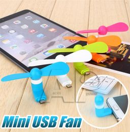 Mini USB-ventilator Flexibele draagbare Super Mute-koeler Koeling voor Type C Android Samsung S7 edge-telefoon met pakket8212456