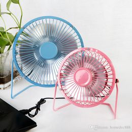 Mini Ventilateur Usb Universel Home Office Voiture Portable Mini Ventilateur En Aluminium Petit Bureau USB 4 Lames Refroidisseur Ventilateur De Refroidissement 4 Pouces 6 Pouces 0419