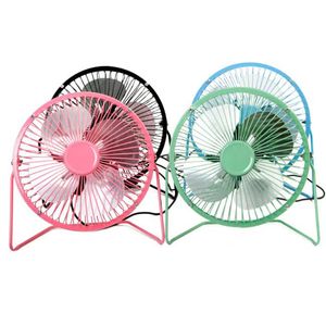 Mini ventilateur USB universel, Portable, pour maison, bureau, voiture, petit bureau, USB, 4 pales, ventilateur de refroidissement, 4 pouces, avec prise