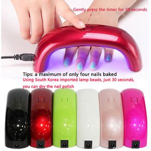 Mini USB secador de uñas de secado rápido lámpara de curado UV máquina Gel uñas potente esmalte de luz