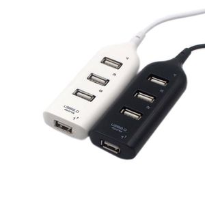 Mini USB-High Speed ​​4-poort 4 poort USB HUB Delen Schakelaar voor Laptop PC Notebook Computer Zwart / Wit SN3065