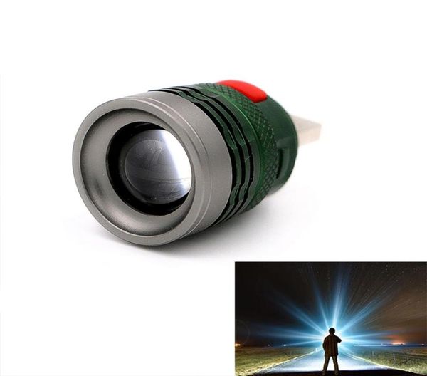 Mini lampe de poche LED USB, lanterne de chargement Portable, lumière d'ordinateur, 3 modes, lampe de lecture, armée ArmyGreen4509845