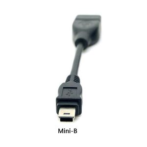MINI USB otg cable 10cm short cable Mini-B 5Pin Male to USB 2.0 Female Data Adapter cable for AUX Audio Tablet MP3 MP4