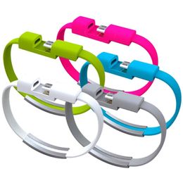 Câbles de données de chargeur de bracelet Mini USB Type C Fil de câble de charge rapide micro pour smartphone universel
