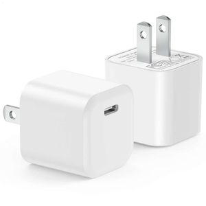 Mini chargeur de téléphone USB Type C Cube, charge rapide, adaptateur de voyage en brique