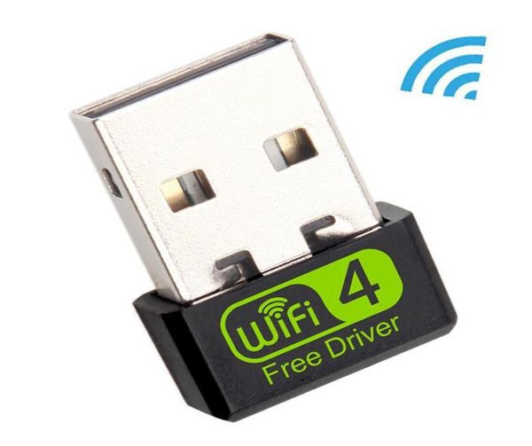 Mini adaptador WiFi USB adaptador WiFi de 150Mbps para PC USB Ethernet WiFi Dongle tarjeta de red 24G Antena WiFi receptor 5387584