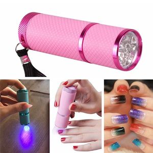 Mini secador de lámpara LED UV para uñas de Gel, máquina de portabilidad con linterna, herramientas para decoración de uñas