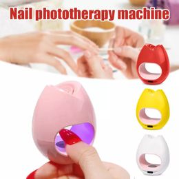 Mini UV LED Nail Dryers 16W Draagbare USB Nagellak Bakken Lamp Roze Geel