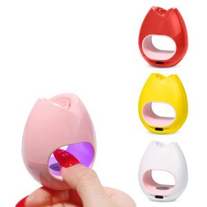 Mini UV LED Nail Dryers Rose Shape Draagbare 16W USB Nagellak Baklamp voor dagelijks gebruik