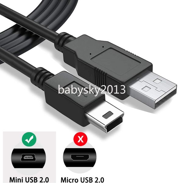 Câble Usb Mini V3 Micro V8 5 broches, longueur 1m 3 pieds 1.5m 5 pieds 80cm 70cm 25cm, pour Samsung htc lg Mp3 Pc, caméra Gps, haut-parleur B1