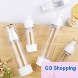 Mini Vacuümspuitfles Plastic Reizen Transparant Airless Pomp Parfum Cosmetische Zakfles 15 ml 30 ml 50 ml