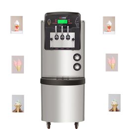 Mini Vertical 3 Flavours Commercieel huishoudens Soft Ice Cream Machine Supply Sunda 36-42L / H Capaciteit Korting