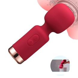 Mini vibrateur USB Charges 10 vitesses Handheld Massageur puissant Clitoris Stimulator Nipple G-spot Vibraters Sexy Toys for Women