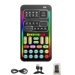 Mini Changeur de voix 16 effets différents Changement de voix de 3,5 mm pour les jeux Song Téléphone en direct Cadeaux de streaming pour garçons 240411